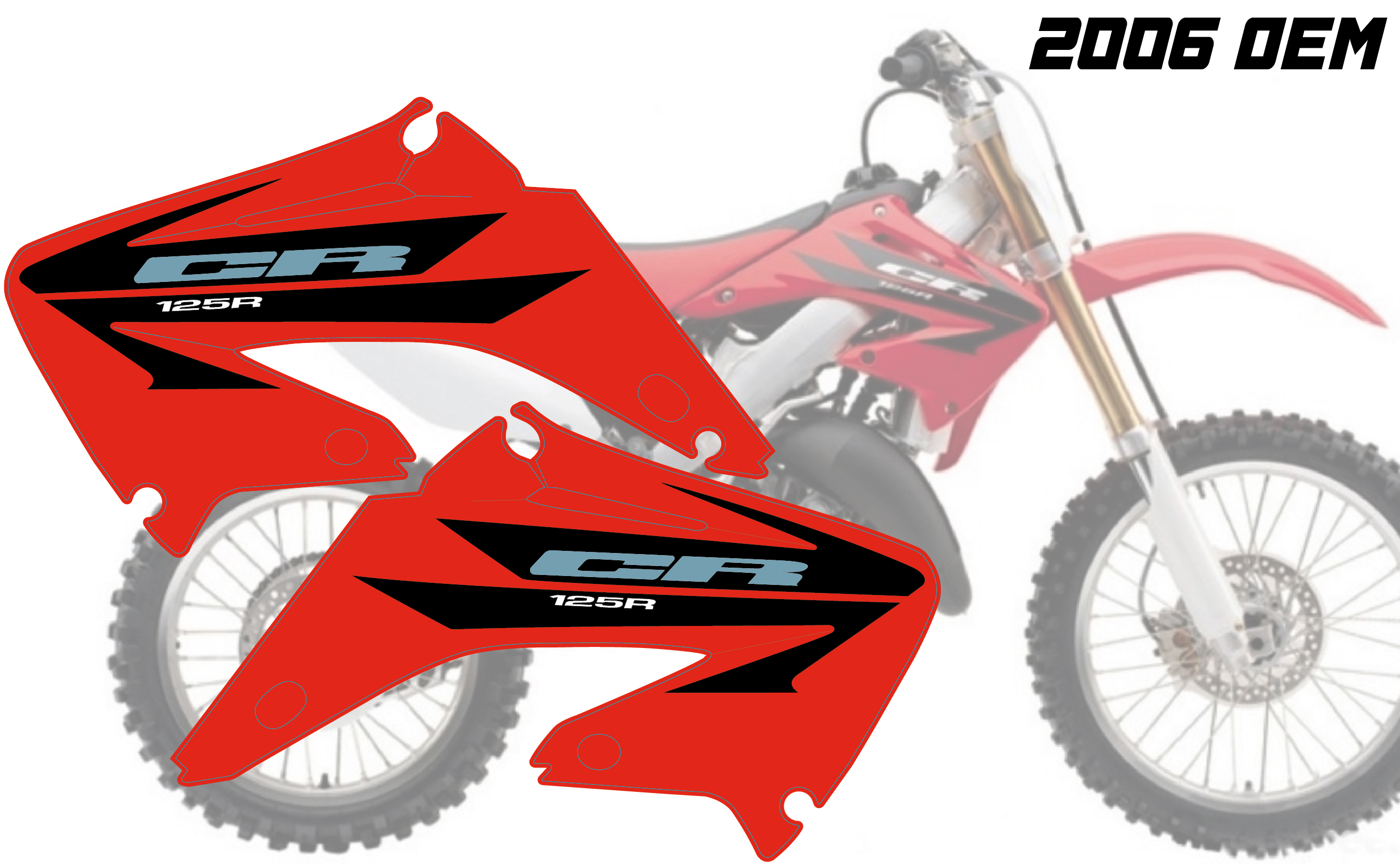 2006 HONDA CR OEM REPLICA GRAPHICS.